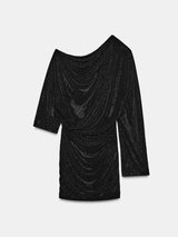 Noemi | Asymmetric Sparkle Mini Dress