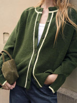 Eloria | Cardigan | Contrast Trims