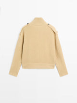 Solenne | Cozy Turtleneck Knit Cardigan