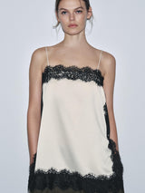 Bella | Lace Satin Cami Top