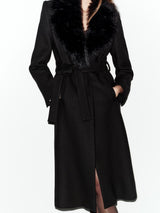 Elowen | Luxe Wool & Faux Fur Coat