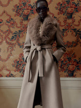 Elowen | Luxe Wool & Faux Fur Coat