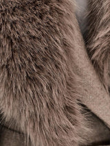 Elowen | Luxe Wool & Faux Fur Coat