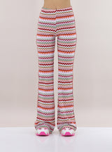 Ziggy | Chevron Knit Flare Trousers