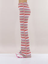 Ziggy | Chevron Knit Flare Trousers