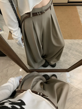 Emily | Wide Leg Pleated Trousers