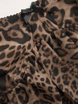 Nina | Leopard Chiffon Mini Dress