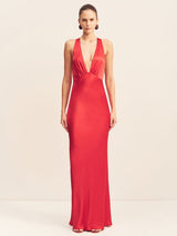 Tatum | Plunged Maxi Dress