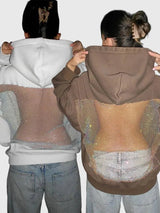 Maya | Mesh Back Oversized Hoodie