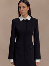Audrey | Tailored Crepe Mini Dress