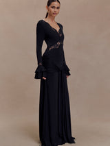 Electra | Lace Panel Maxi Dress