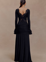 Electra | Lace Panel Maxi Dress