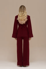 Elena | Wide Leg Knit Trouser
