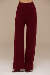 Elena | Wide Leg Knit Trouser