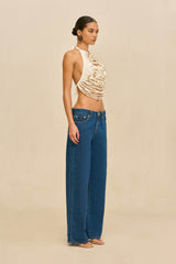 Madison | Beaded Halter Top