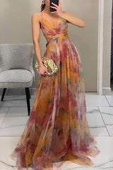 Giselle | Enchanting Floral Print Maxi Dress