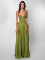 Gaia | Lace Corset Maxi Dress