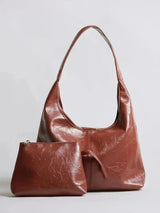 Margot | Distressed Leather Shoulder Bag