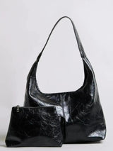 Margot | Distressed Leather Shoulder Bag