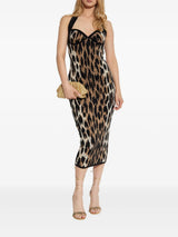 Savanna | Animal-printed halterneck maxi dress