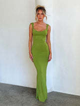 Ava | Satin Maxi Dress