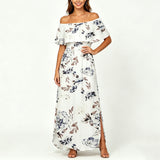 Virelle | Floral Off-Shoulder Maxi Dress