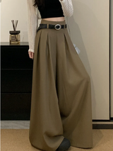 Emily | Wide Leg Pleated Trousers
