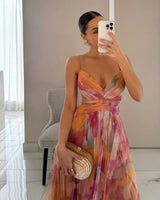 Giselle | Enchanting Floral Print Maxi Dress