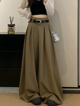 Emily | Wide Leg Pleated Trousers