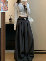 Emily | Wide Leg Pleated Trousers