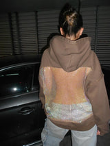 Maya | Mesh Back Oversized Hoodie