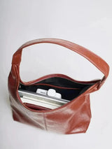 Margot | Distressed Leather Shoulder Bag