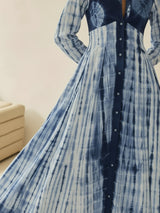 Elena | Tie Dye Button Maxi Dress
