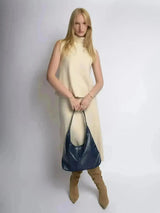 Margot | Distressed Leather Shoulder Bag