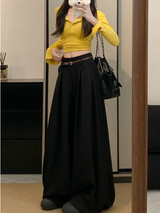 Emily | Wide Leg Pleated Trousers