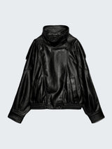 Mara | Faux Leather Bomber Jacket