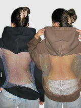 Maya | Mesh Back Oversized Hoodie