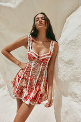 Cora | Floral Corset Mini Dress