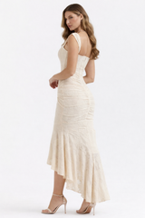 Savannah | Floral Corset Midi Dress