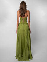 Gaia | Lace Corset Maxi Dress