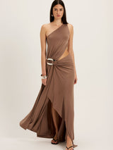 Serena | Ring Draped Gown
