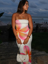 Aria | Strapless Floral Maxi Dress