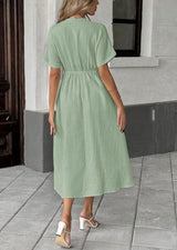 Elspeth | Tie-Front Midi Dress