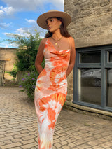Galilea | Tropical Floral Maxi Dress