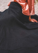 Hadley | Tiered Cheesecloth Maxi Skirt