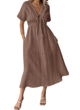 Elspeth | Tie-Front Midi Dress