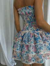 Kaylee | Strapless Floral Dress
