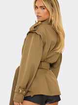 Talia | Belted Short Trench Coat