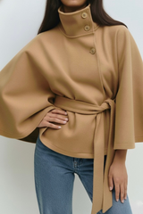Amber | Belted Cape Jacket