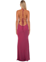 Liora | Wine Maxi Dress